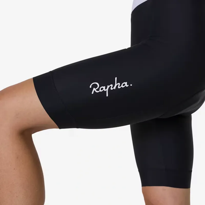 Rapha Women's Core Bib Shorts in Black and White-5
