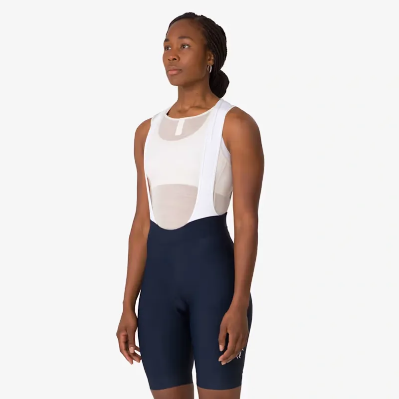 Rapha Women's Core Bib Shorts in Dark Navy and White-2