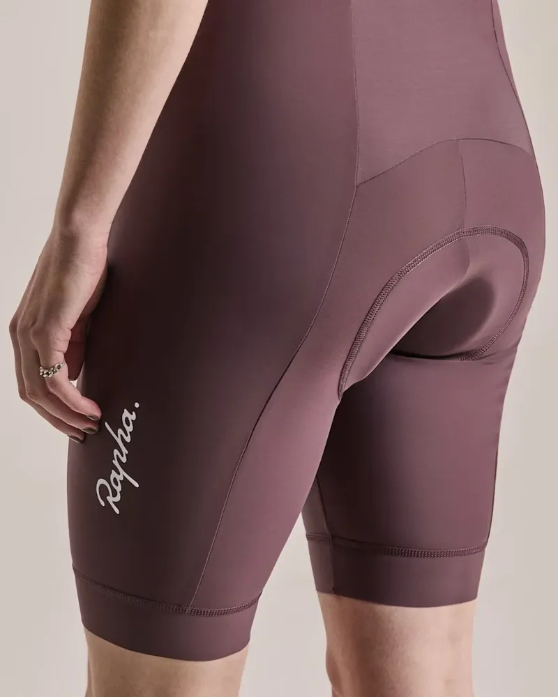 Rapha Women's Core Bib Shorts in Huckleberry and White-4