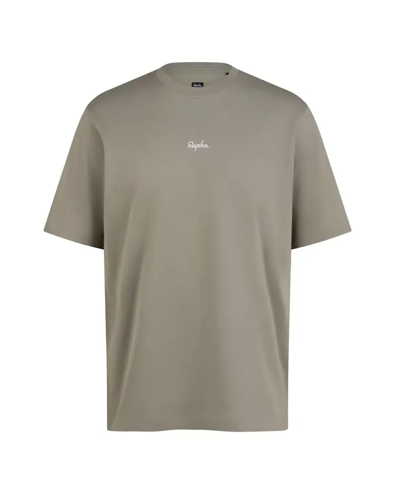 Rapha Regular Cotton T-Shirt in Khaki and White