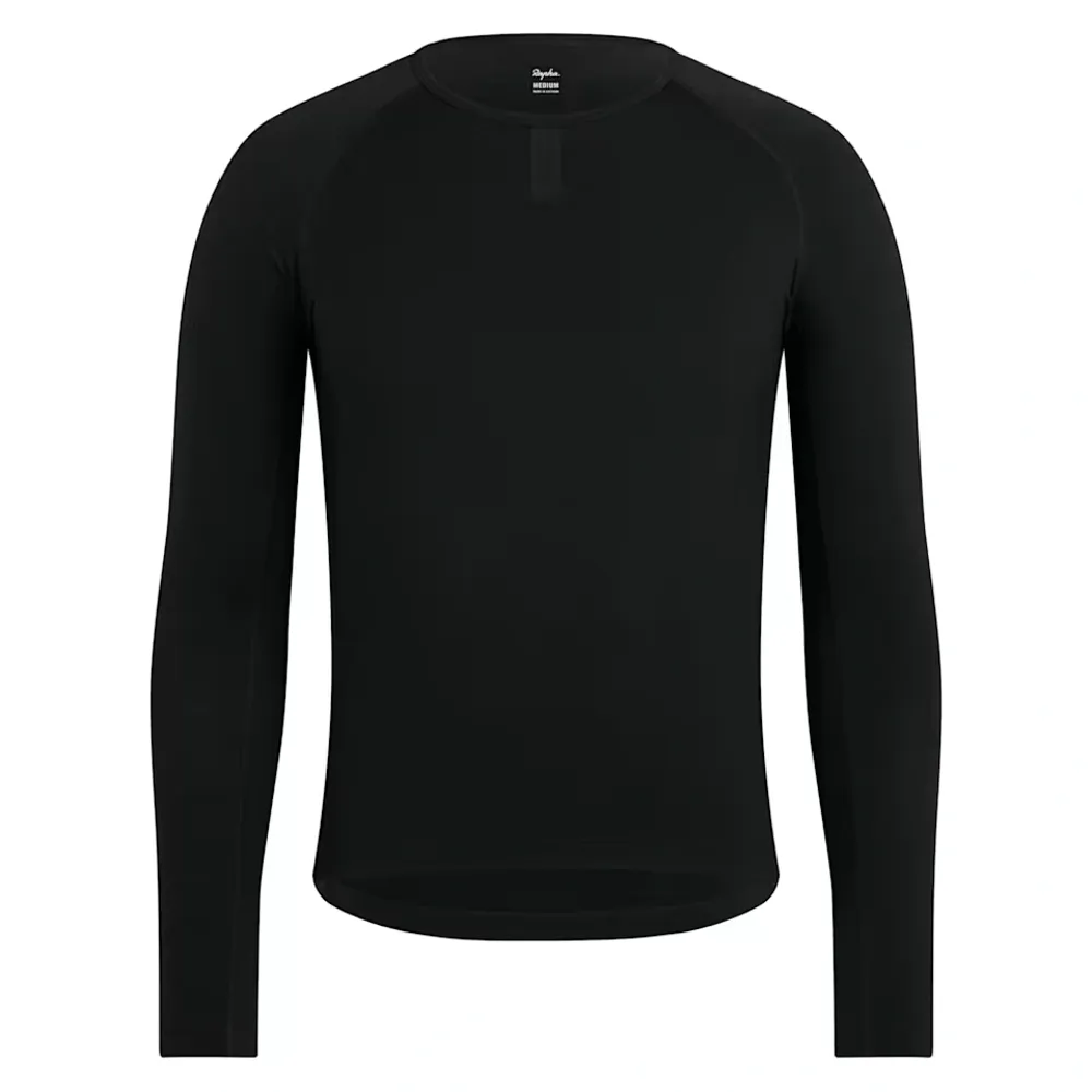 Team Cycles Rapha Men's Merino Long Sleeve Base Layer in Black | Interest FREE Finance & Online Refund Policy.