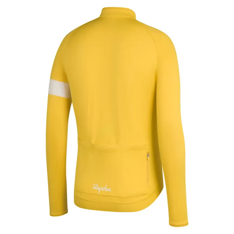 Rapha Men s Core Long Sleeve Jersey in Yellow and White