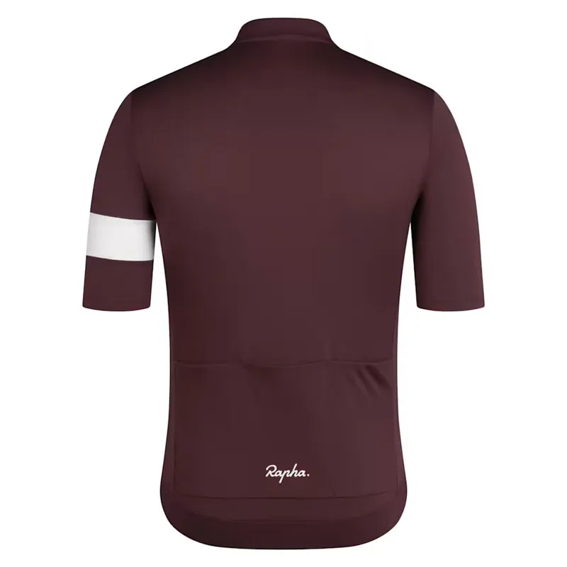 Rapha Mens Core Jersey in Fudge and White-1