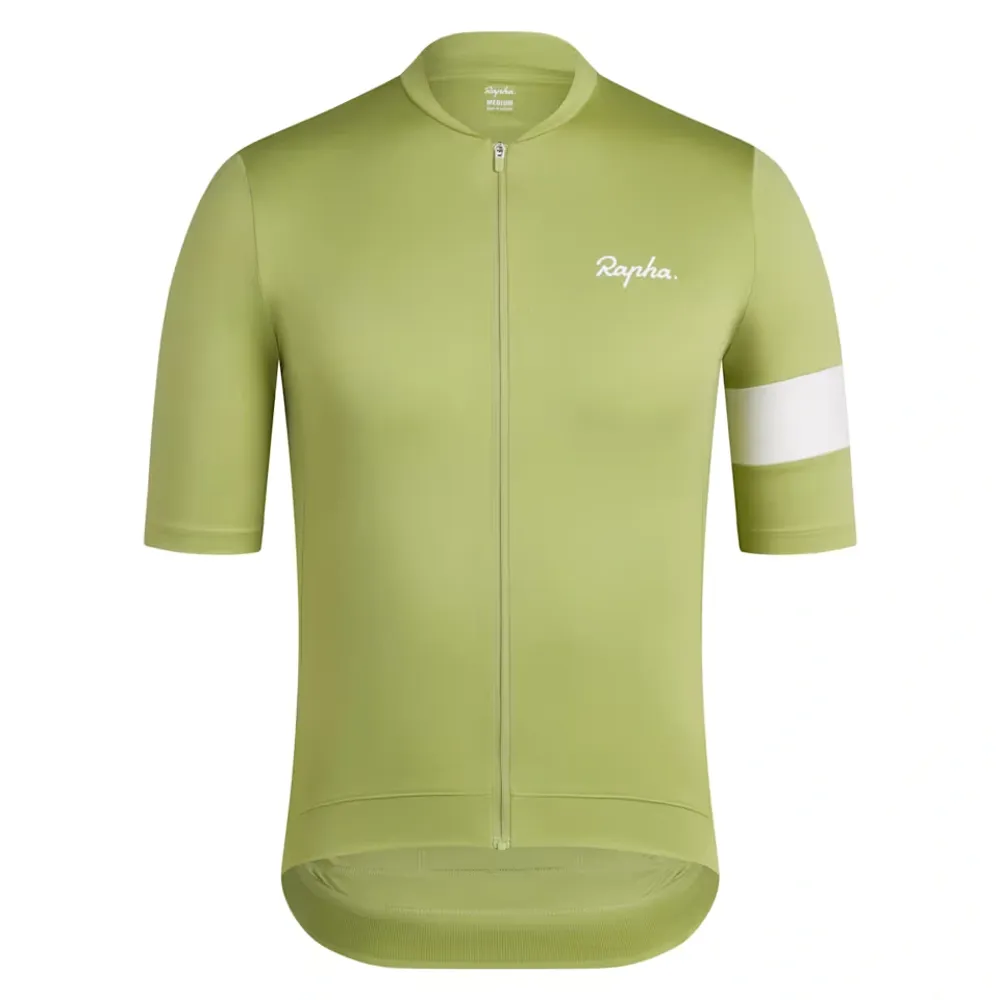 Team Cycles Rapha Men's Core Jersey in Fern and White | Interest FREE Finance & Online Refund Policy.