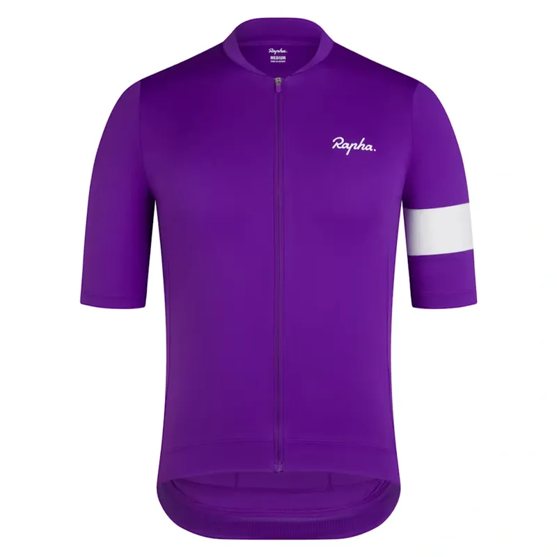 Rapha Men's Core Jersey in Ultraviolet and White
