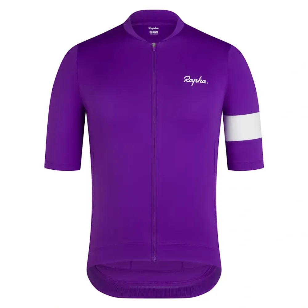 Team Cycles Rapha Men's Core Jersey in Ultraviolet and White | Interest FREE Finance & Online Refund Policy.