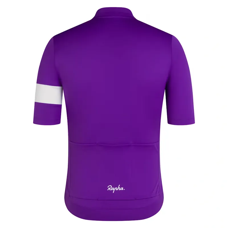 Rapha Men's Core Jersey in Ultraviolet and White-1