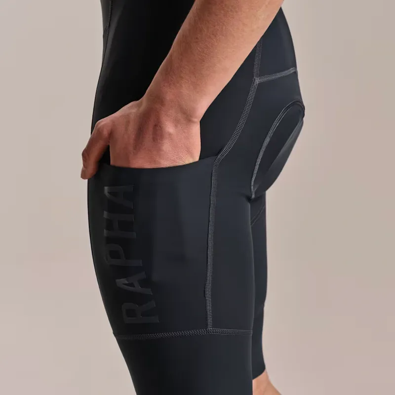 Rapha Men's Pro Team Cargo Bib Shorts in Carbon and Dark Grey - Regular-4