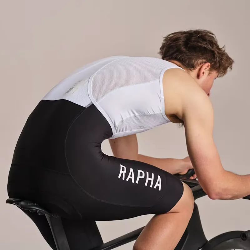 Rapha Men's Pro Team Training Bib Shorts II in Black and White - Regular-5