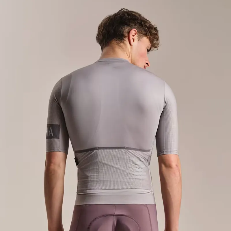 Rapha Men's Pro Team Jersey II in Smoky Silver and Dark Grey-3