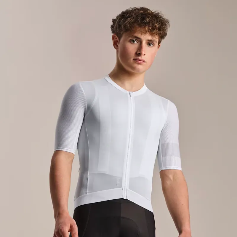 Rapha Men's Pro Team Jersey II in White and Silver-2