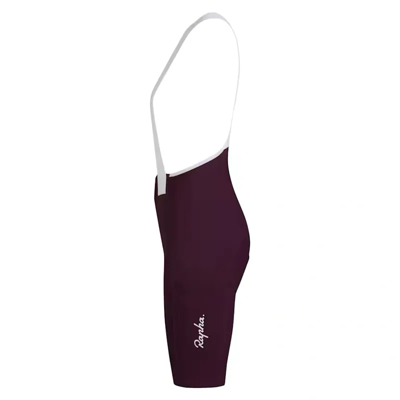 Rapha Women's Brevet Element Cargo Bib Shorts in Plum and White-2