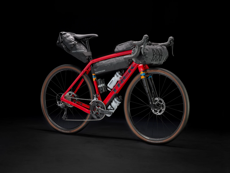 TREK Checkpoint SL 5 Gravel Bike in Radioactive Red and Navy