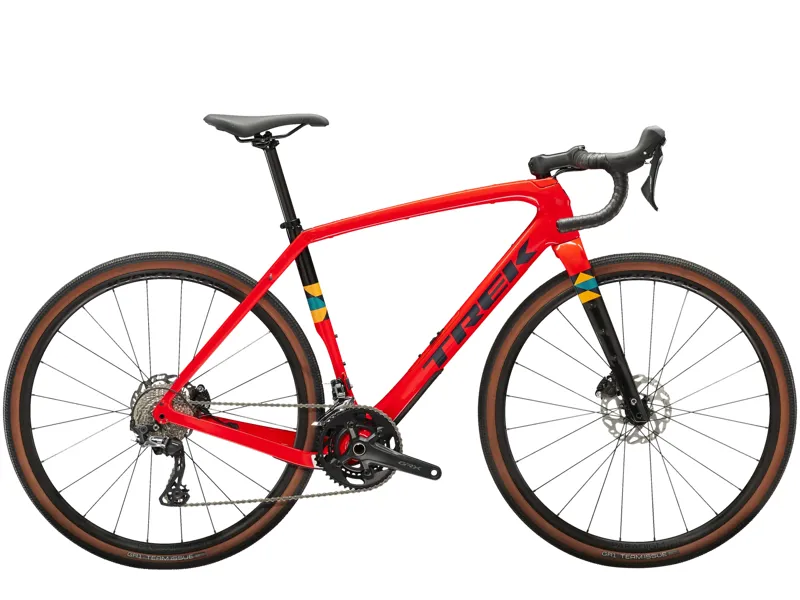 TREK Checkpoint SL 5 Gravel Bike in Radioactive Red and Navy