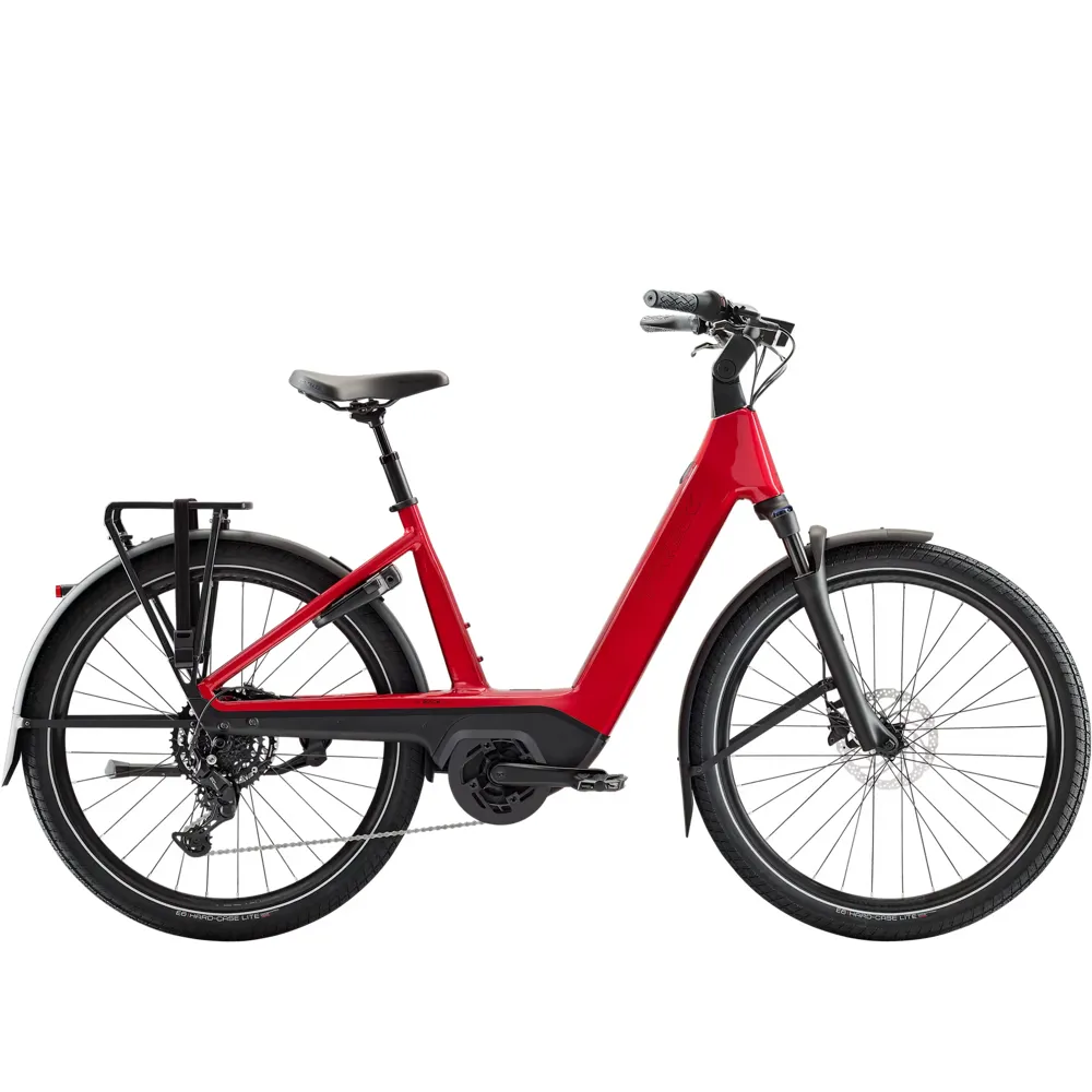 Team Cycles Trek TREK Charter+ 4 R9 Lowstep 540Wh Electric Hybrid Bike in Lunar Silver | Interest FREE Finance & Online Refund Policy.