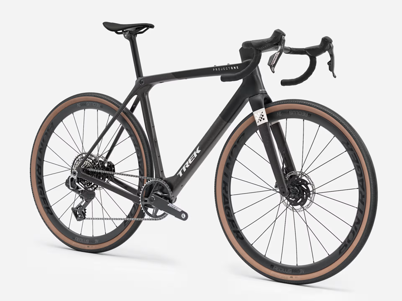 TREK Checkmate SLR 7 AXS Gravel Bike in Gloss Trek Black and Matte Carbon Smoke-4