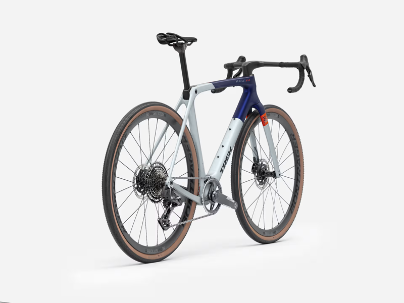 TREK Checkmate SLR 7 AXS Gravel Bike in Matte Hex Blue and Plasma Grey Pearl-2