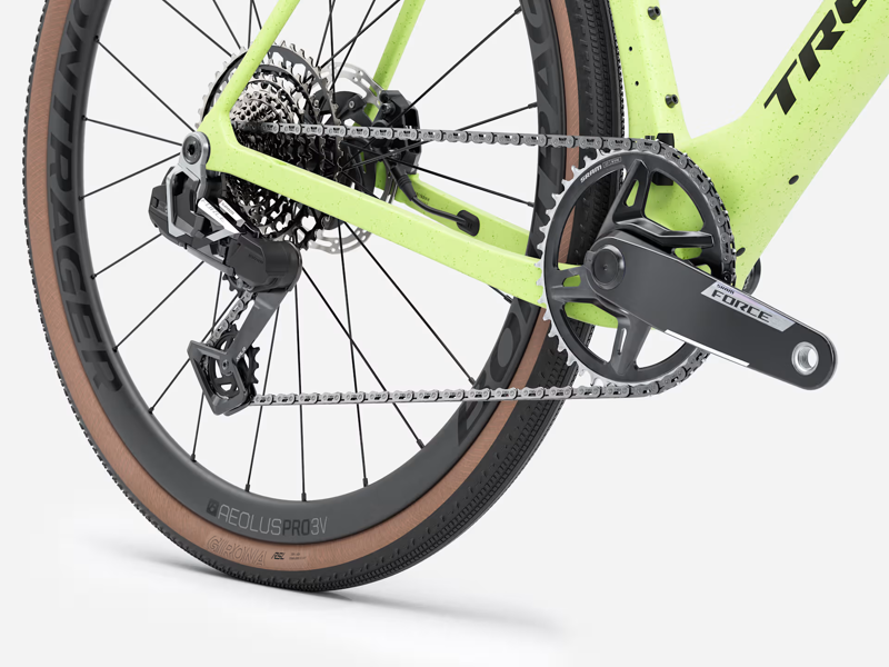 TREK Checkmate SLR 7 AXS Gravel Bike in Olive Drab and Glowstick-1