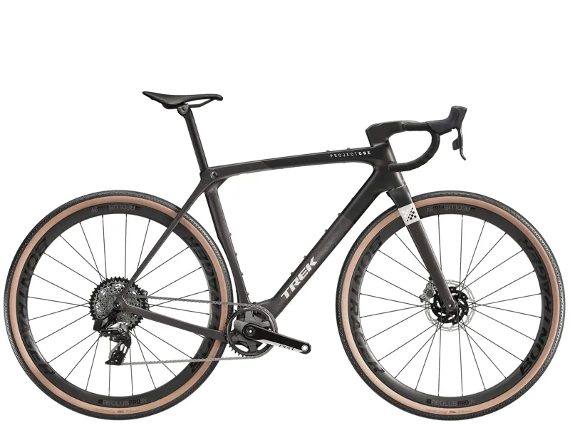 TREK Checkmate SLR 8 AXS Gravel Bike in Matte Trek Black and Matte Deep Smoke