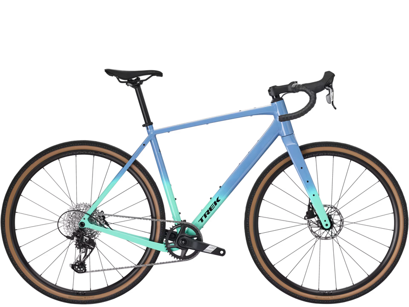 TREK Checkpoint ALR 5 Gravel Bike in Fjord Blue and Miami Green