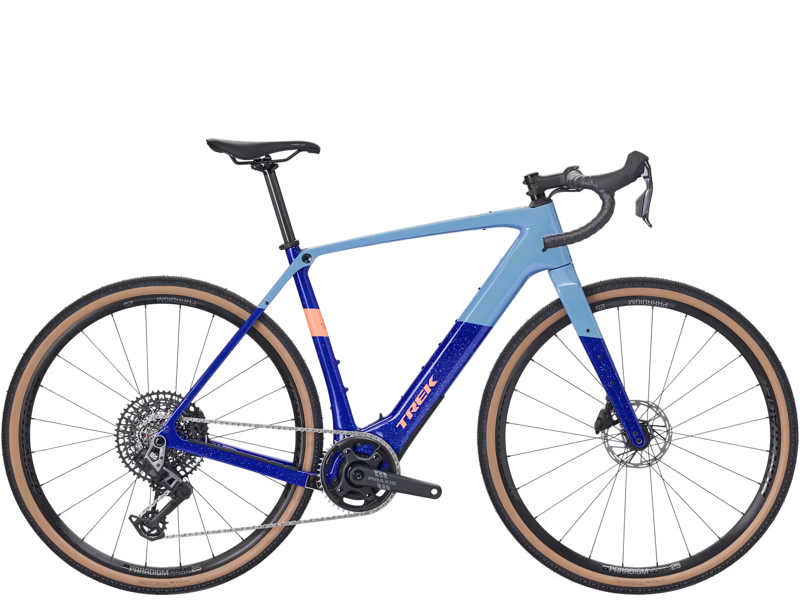 TREK Checkpoint+ SL6 AXS 360Wh Electric Gravel Bike in Fjord Blue and Cobalt Blue