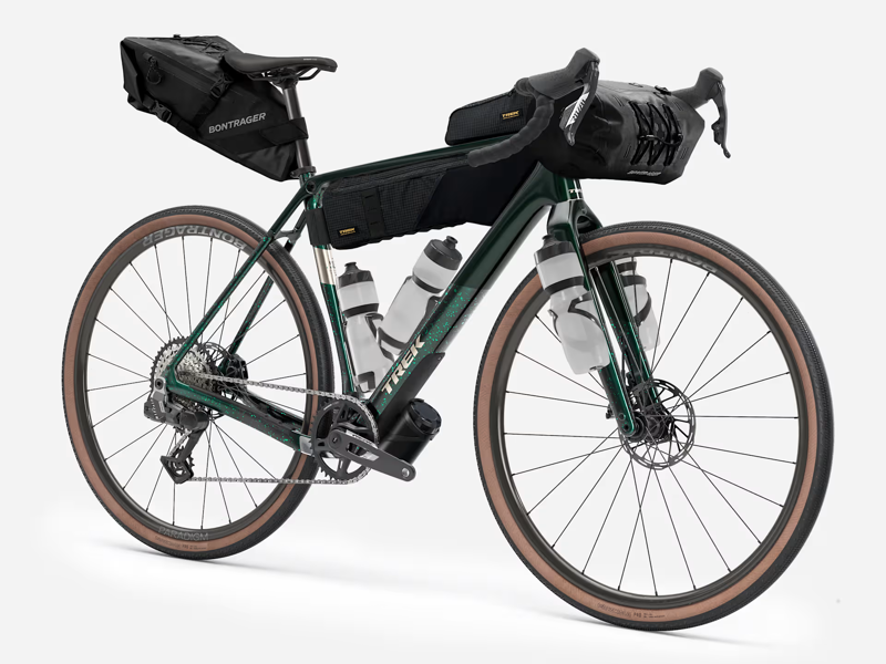 TREK Checkpoint SL 6 AXS Gen 3 Gravel Bike in Dark Green and Ivy Smoke Splatter-4