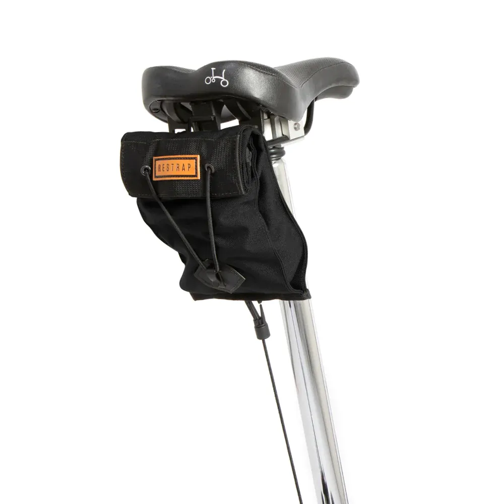 Team Cycles Restrap Small City Saddle Bag in Black | Interest FREE Finance & Online Refund Policy.
