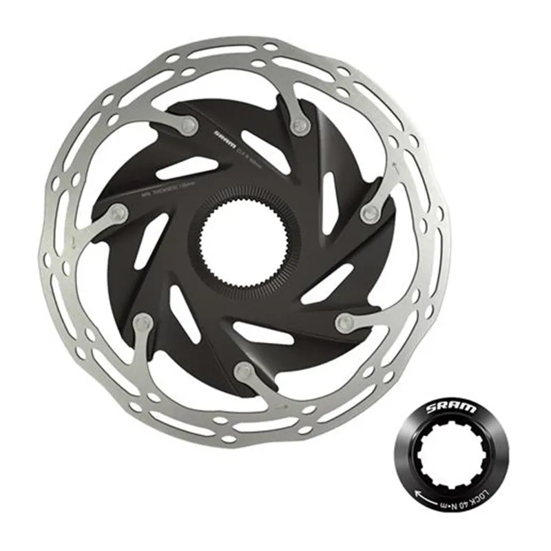 SRAM Centerline X Road 2 Piece CenterLock Rounded Disc Brake Rotor - 140mm-1