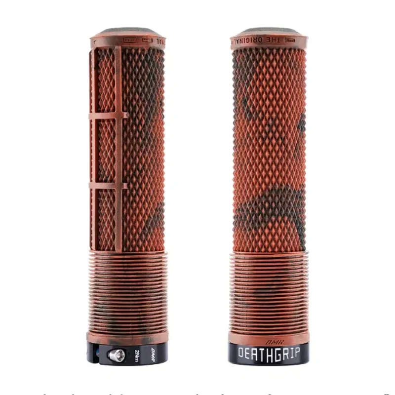 DMR DeathGrip 2 Handlebar Grips in Brown Marble - Flangeless - Thick