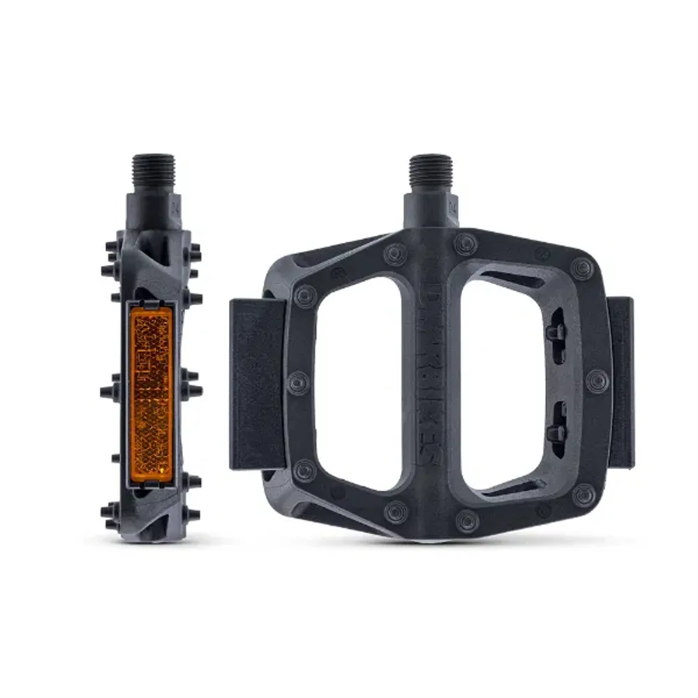 Team Cycles Dmr DMR V6 Plastic Flat Mountain Bike Pedal in Black with Reflector | Interest FREE Finance & Online Refund Policy.