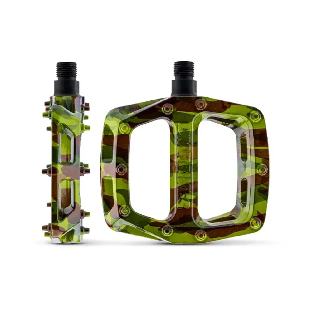 Team Cycles Dmr DMR V6 Plastic Flat Mountain Bike Pedal in Green Camo | Interest FREE Finance & Online Refund Policy.