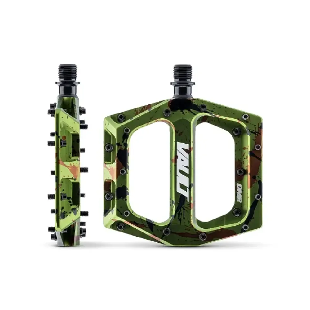 Team Cycles Dmr Bikes DMR Vault Special Edition Flat Mountain Bike Pedals in Liquid Camo Green | Interest FREE Finance & Online Refund Policy.