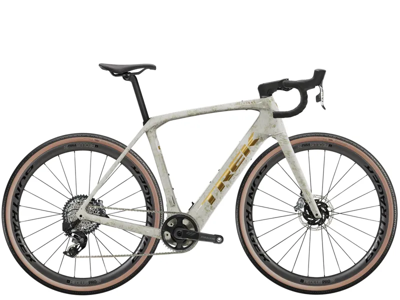 TREK Domane+ SLR 8 AXS 360Wh Electric Road Bike in Era White and Supernova Marble