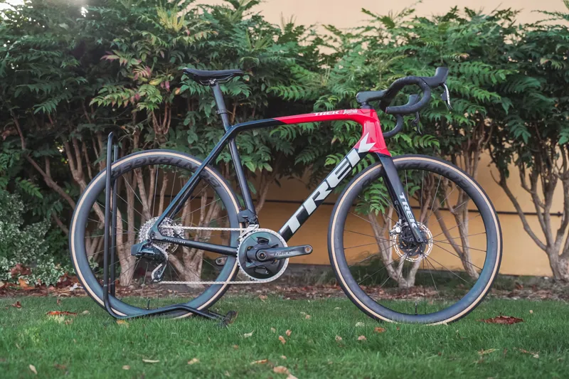 Used 2022 TREK Emonda SLR 7 Project One Road Bike in Viper Red and Smoke Blue - 58cm