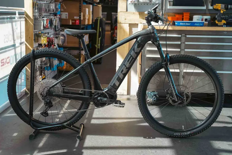 EX DEMO - TREK Powerfly 5 625Wh Gen 4 Electric Mountain Bike in Dark Prismatic and Trek Black