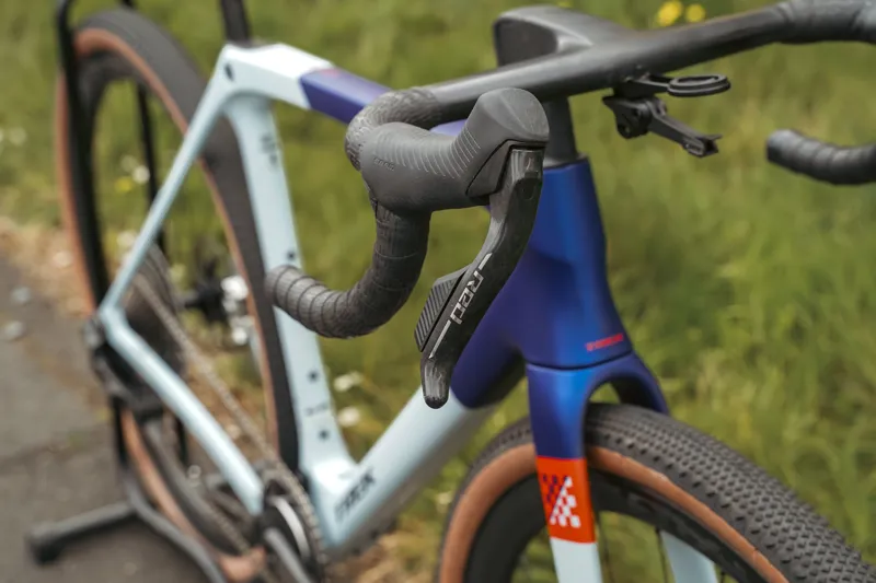 EX-DEMO TREK Checkmate SLR 9 AXS Gravel Bike in Matte Hex Blue and Plasma Grey - Medium/Large-2
