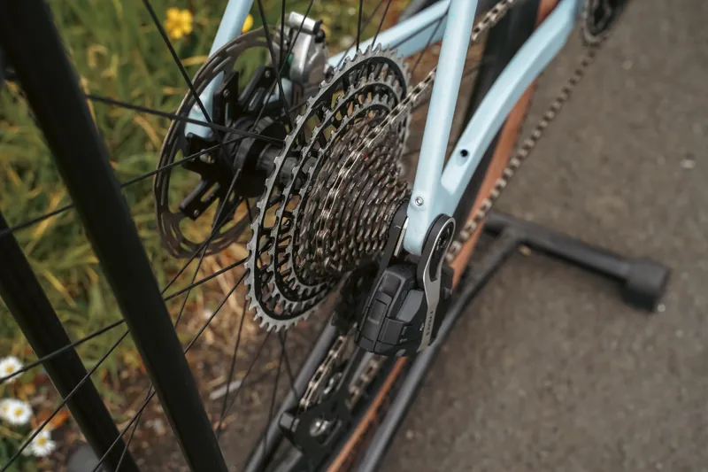 EX-DEMO TREK Checkmate SLR 9 AXS Gravel Bike in Matte Hex Blue and Plasma Grey - Medium/Large-7