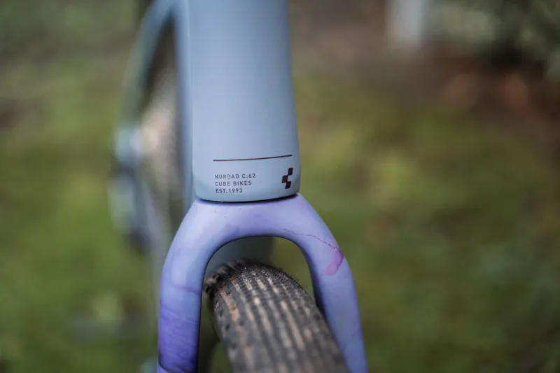 USED - Cube Nuroad C:62 EX Gravel Bike in Pigeonblue and Art - Size Large-2