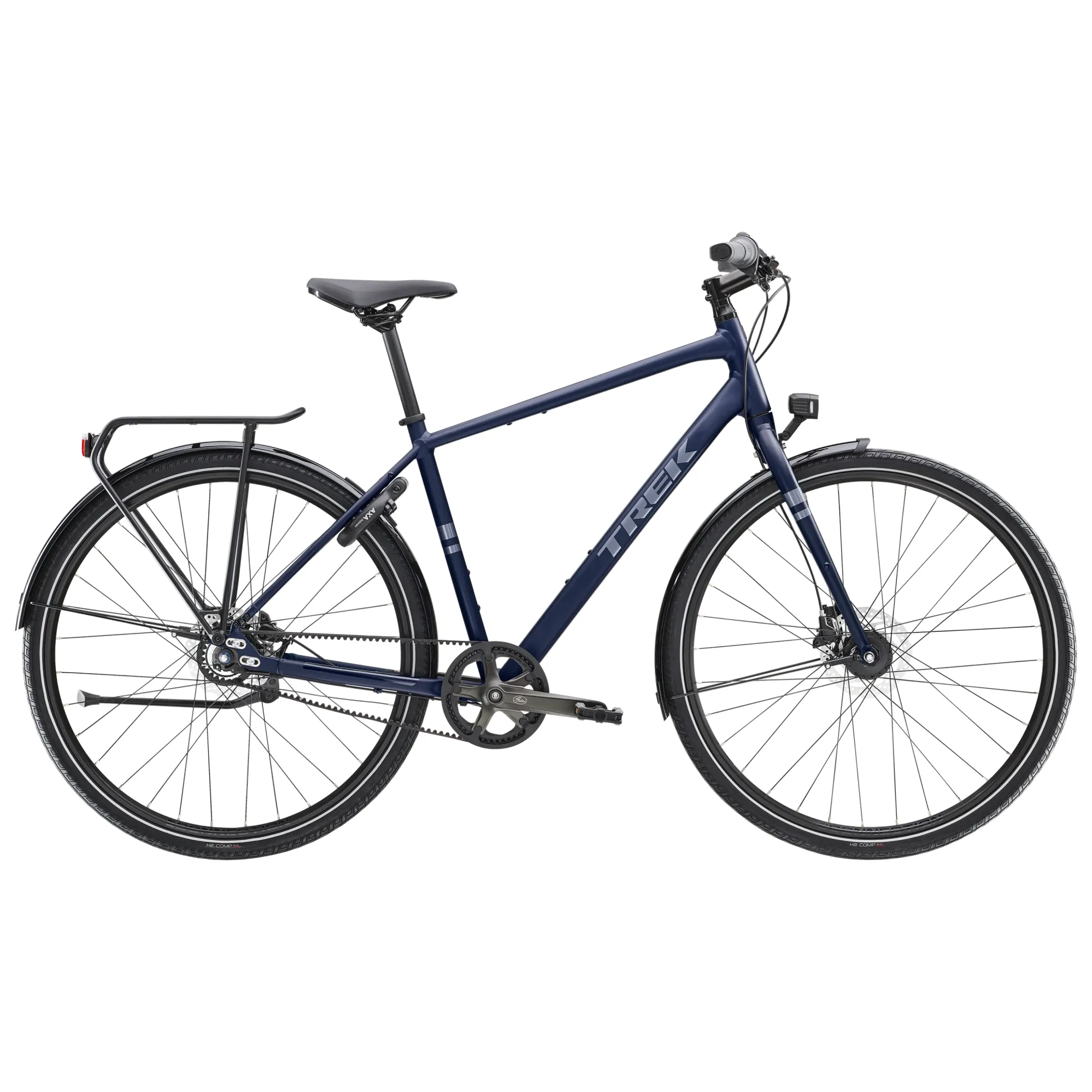 TREK District 3 Equipped Hybrid Bike in Matte Deep Dark Blue TREK District 3 Equipped Hybrid Bike in Matte Deep Dark Blue