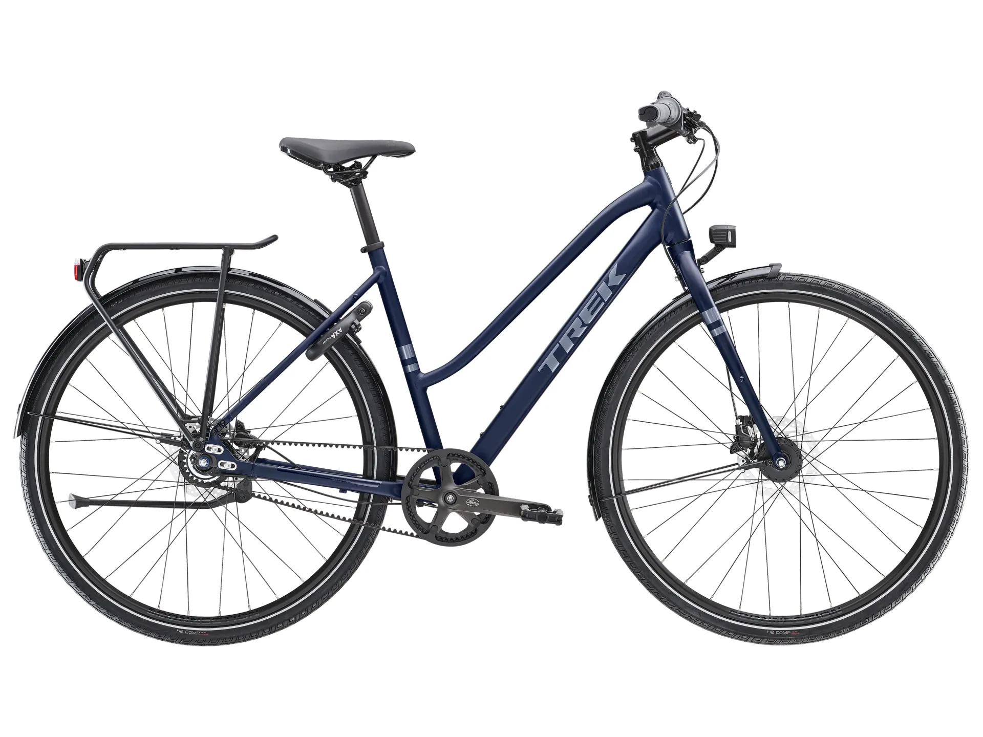 TREK District 3 Midstep Hybrid Bike in Deep Dark Blue