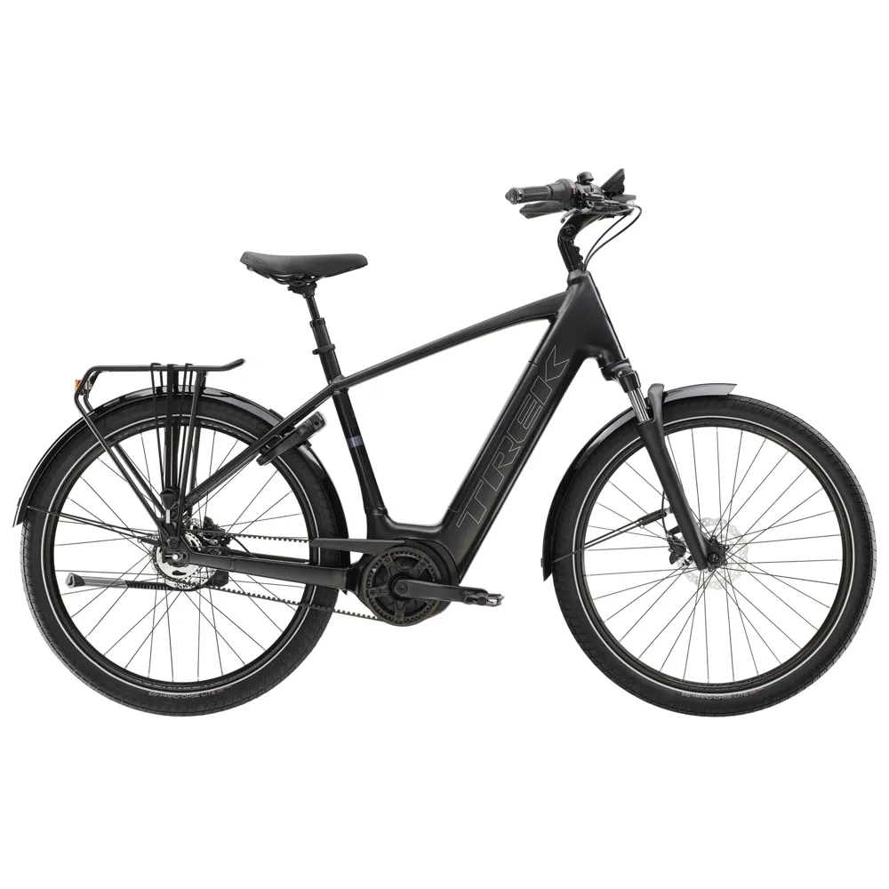 Team Cycles TREK District+ 4 400Wh Electric Hybrid Bike in Trek Black | Interest FREE Finance & Online Refund Policy.
