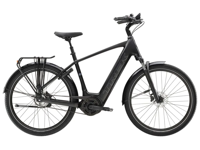 TREK District+ 4 545Wh Electric Hybrid Bike in Satin TREK Black