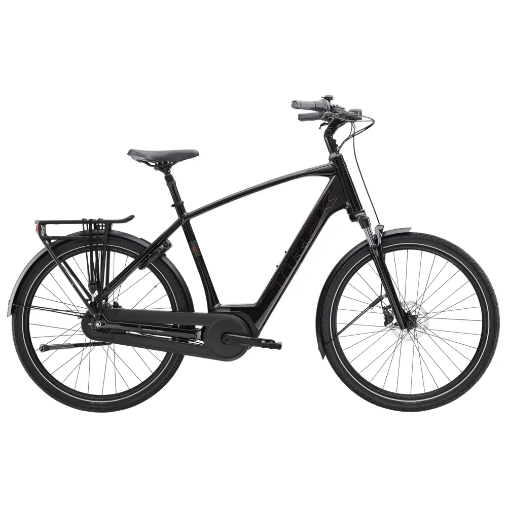 Team Cycles TREK District+ 2 400Wh Electric Hybrid Bike in Trek Black | Interest FREE Finance & Online Refund Policy.