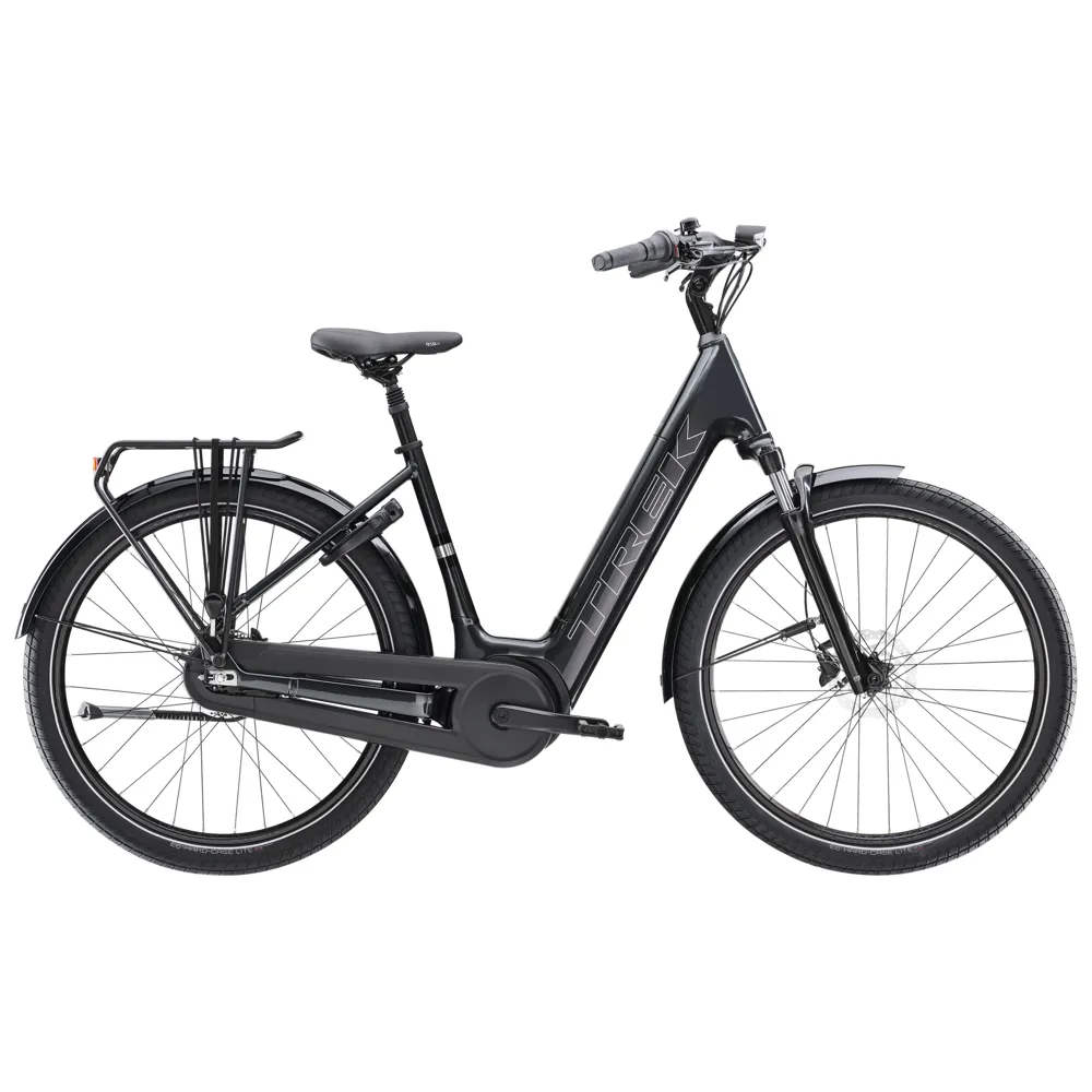 Team Cycles Trek TREK District+ 3 Lowstep 545Wh Electric Hybrid Bike in Lithium Grey | Interest FREE Finance & Online Refund Policy.