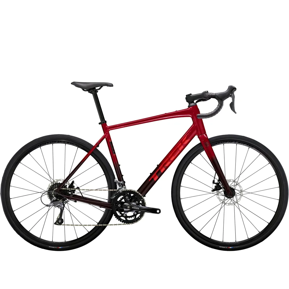 Team Cycles Trek TREK Domane AL 2 Gen 4 Road Bike in Crimson Dark Carmine Fade | Interest FREE Finance & Online Refund Policy.