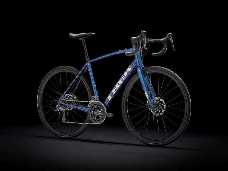 TREK Domane AL 2 Disc Road Bike in Mulsanne Blue and Trek Black