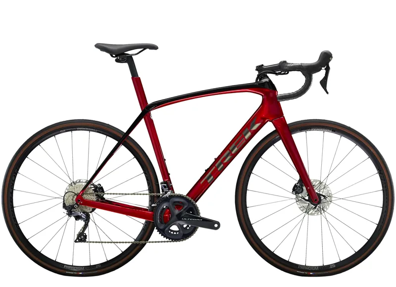 TREK Domane SL 6 Gen 3 Road Bike in Crimson and Trek Black