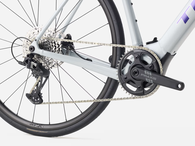 TREK Domane+ ALR 5 Electric Road Bike in Plasma Grey Pearl-5