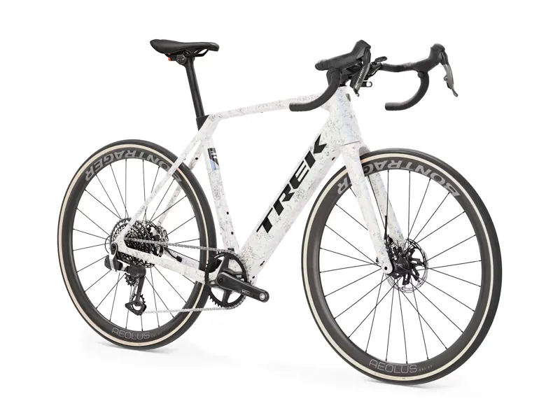 TREK Domane+ SL 9 AXS 360Wh Electric Road Bike in Mother of Pearl and Silver Marble-4