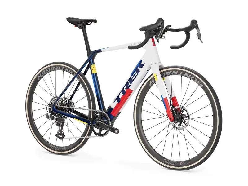 TREK Domane+ SL 9 AXS 360Wh Electric Road Bike in Navy Smoke and Trek White-4